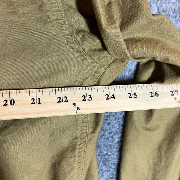 DUER Shirt Mens 2XL Brown Long Sleeves Blue Collar Workwear Button Up Comfort - Picture 6 of 8